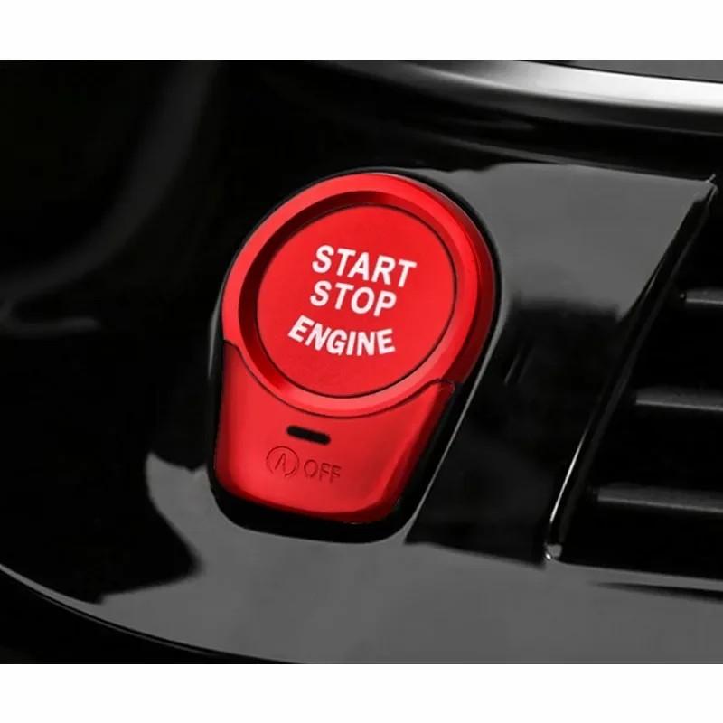 Car Start Stop Engine Button Cover for BMW Series 1 3 4 5 GT X1 X2 X3 X4 Aluminum Ignition Ring Trim Interior Decor Accessories