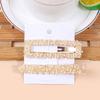2pcs/set Handmade Pearls Hair Clips Pin for Women Fashion Geometric Barrettes Headwear Girls Sweet Hairpins Hair Accessorie