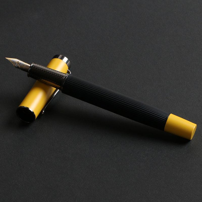 Business Gifts, Immortal Iridium Fountain Pen Gift Box, Copper Rod Brushed Pattern, Morandi Business Event Gift