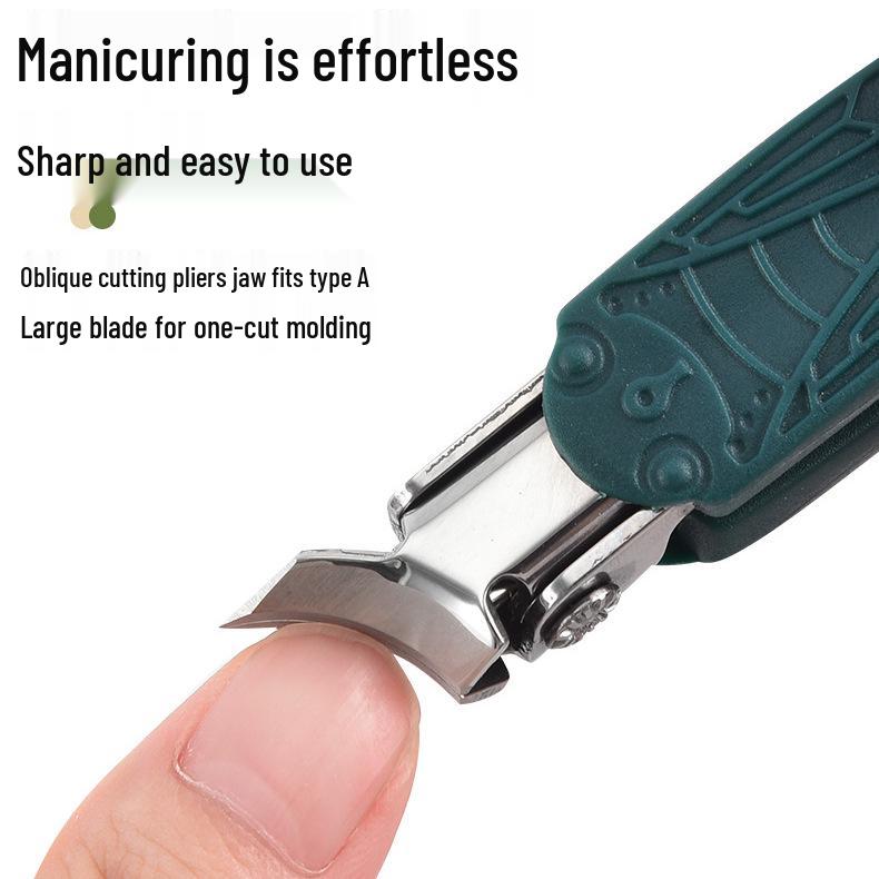 In Stock: Imitation Gold Cicada Anti-Splash Super Sharp Angled Nail Clippers with Large Opening and Stainless Steel Pliers