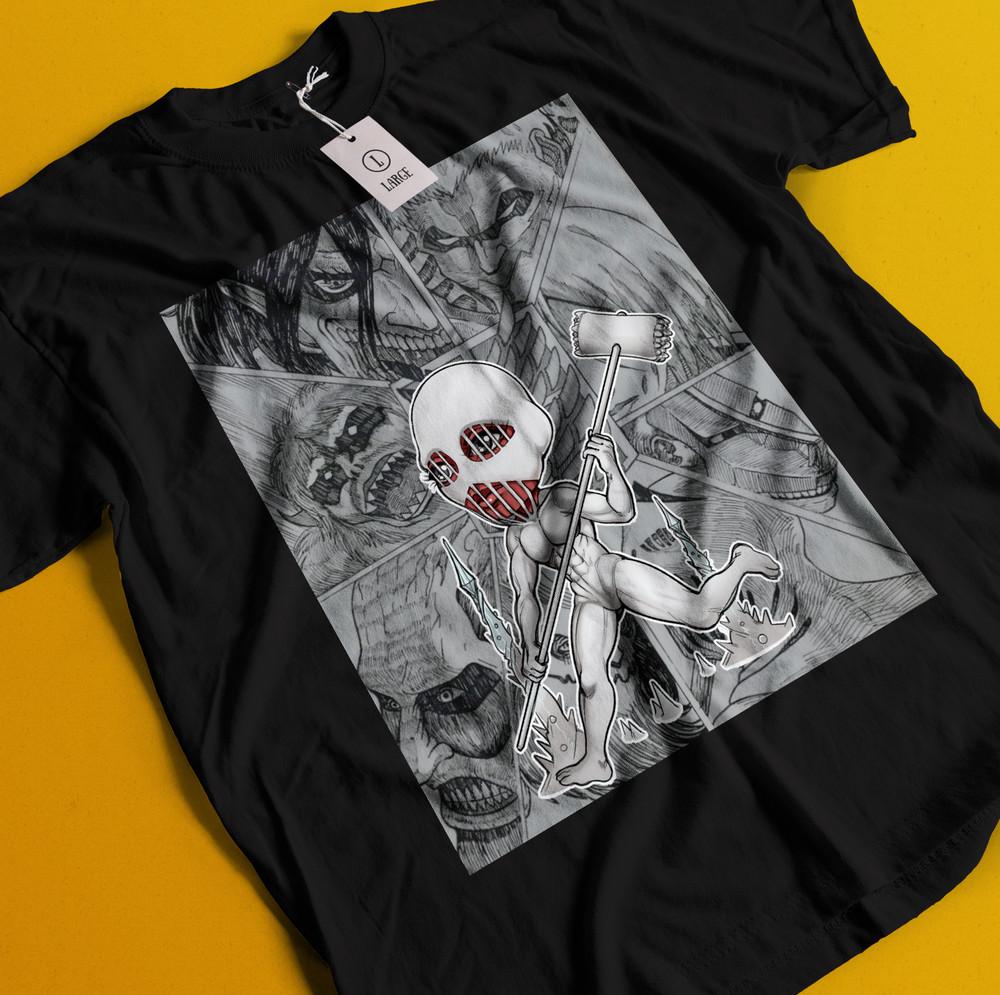 

Attack On Titan Shirt Eren Mikasa Tshirt Levi T-Shirt AOT Warhammer Erwin Hange S
