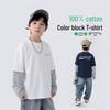 Bawełniany T-shirt z długim rękawem dla chłopca