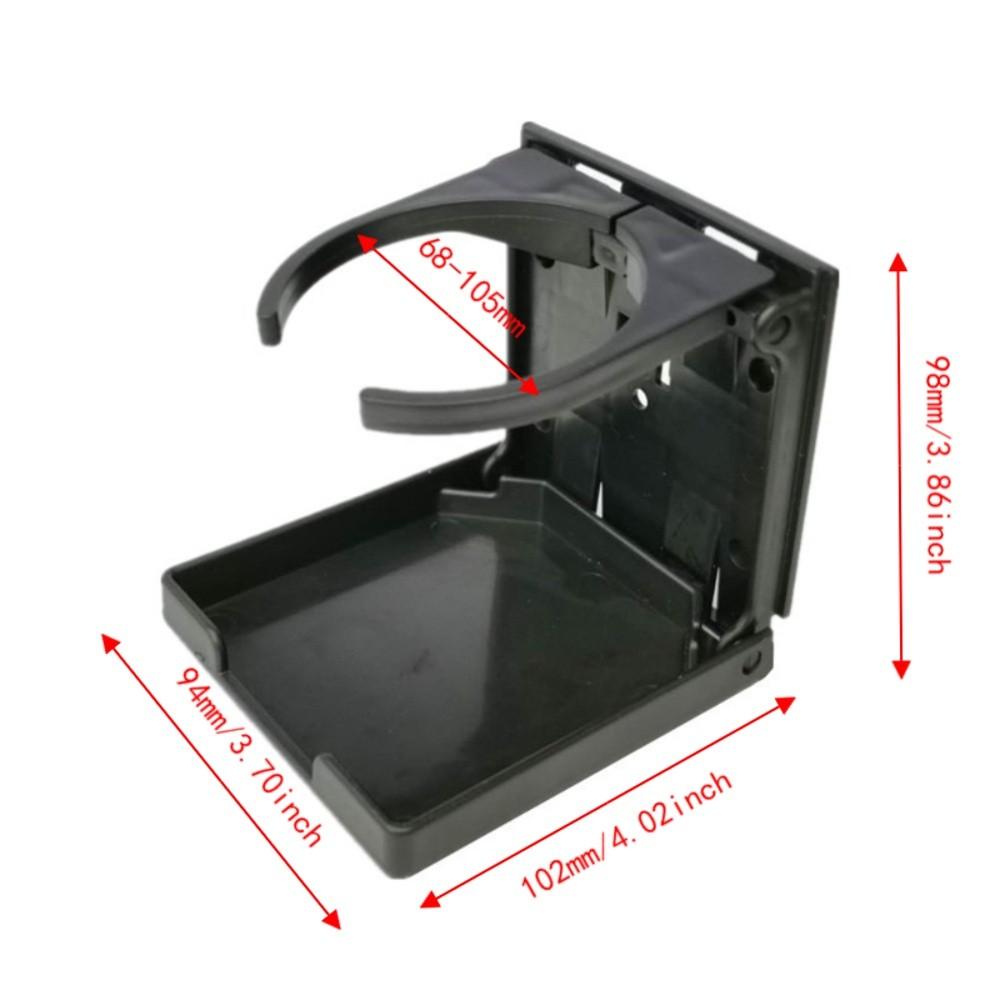2pcs Black Folding Cup Holder Adjustable Folding Boat Cup Holder Adjustable Cup Holder For Boats