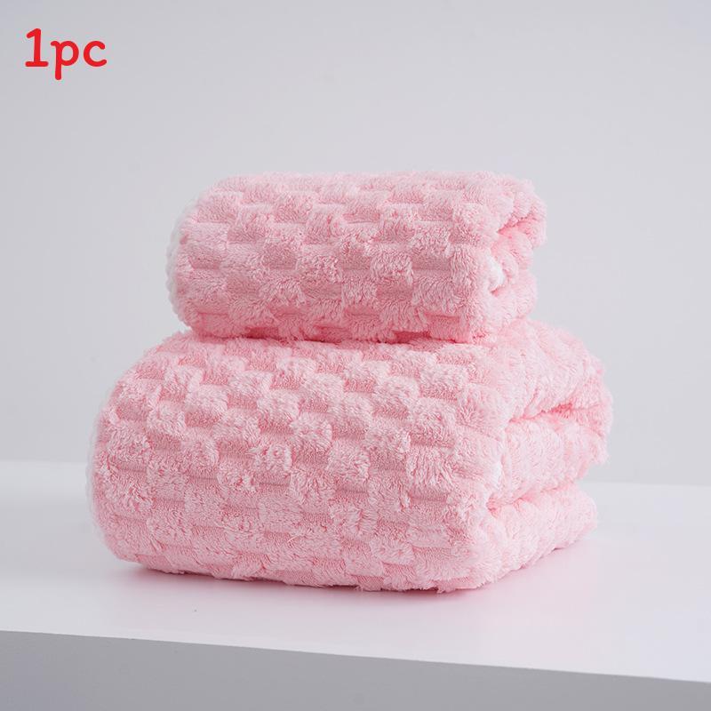 Coral Fleece Bath Towel With Absorbent Softness For Adults And Beach Use