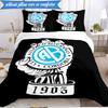 Atletico Belgrano Crest 3pcs Bedding,Including 1pc Duvet Cover And 2pcs Pillowcases Perfect for Christmas,Ideal for Bedroom, Dormitory