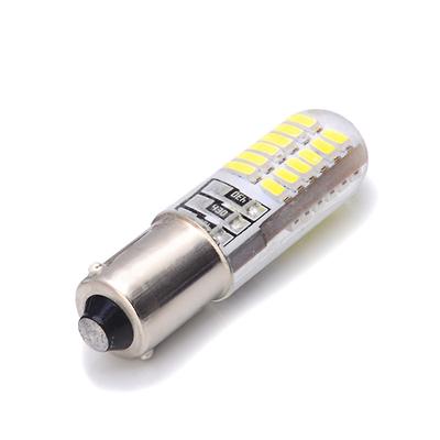 1PCS BA9S/T4W LED gel di silice lampadina chip LED per automobile indicatore di cuneo auto luce bianca 12V