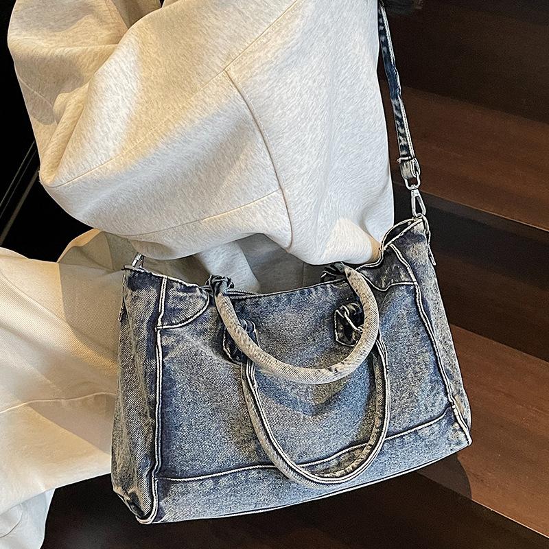 Women's bag 2025 summer new fashion versatile denim commuter shoulder bag trendy messenger bag bag women
