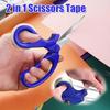 Integrated Tape Dispenser Scissors with Tape Dispenser Utility Scissors  Home Use