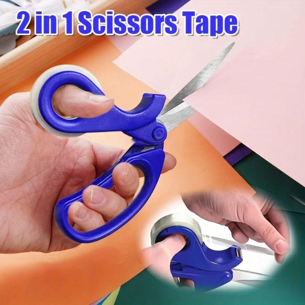 Integrated Tape Dispenser Scissors with Tape Dispenser Utility Scissors Home Use