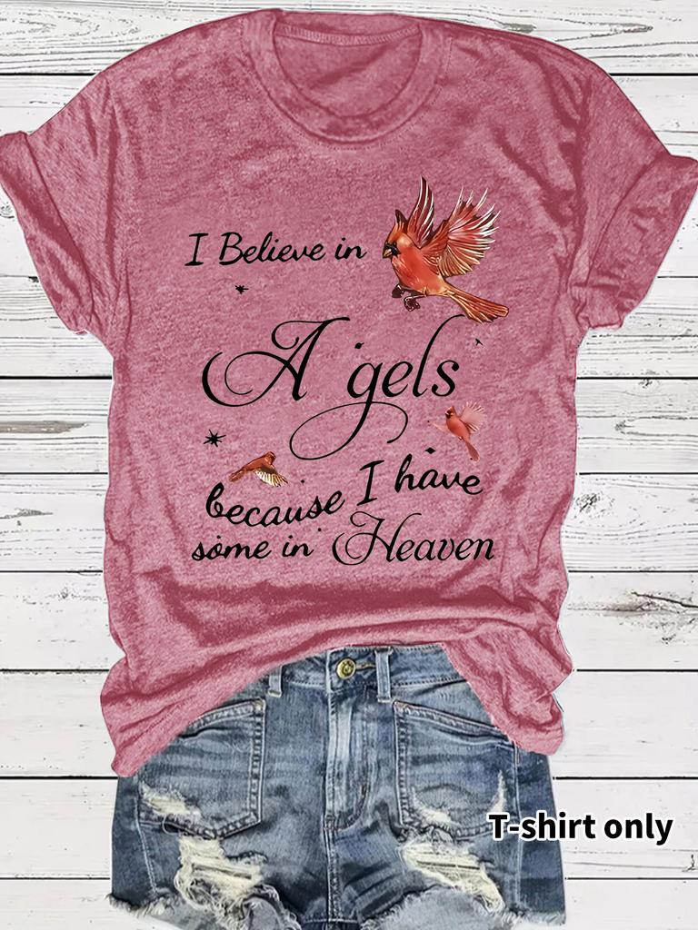 Damen Neues Sommer Rundhals Kurzarm T-Shirt Inspirierender Slogan-Druck Bequemes T-Shirt