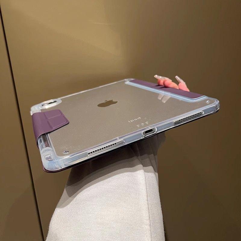 Case Magnetic for IPad Air 11th 11 4 5 10th 10.9 9.7 Cover IPad 7th 8th 9th Gen 10.2 3 10.5 11 with Y-Shaped Fold Clasp Funda