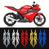 2 Stück Reflektierende Flammenform Motorradaufkleber Flammenaufkleber Wasserdichter Autoaufkleber Aufkleber Motorradzubehör Universal