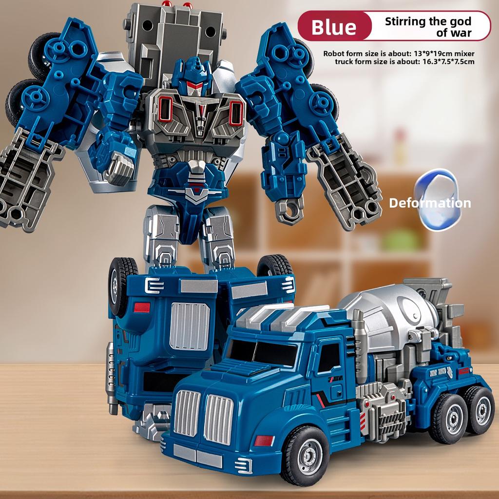 Transforming Robot Truck Toy: Inertial Transporter for Kids