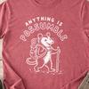 Anything Is Possumble Shirt, Funny Possum Hiking Tee, Hiker Opossum Graphic