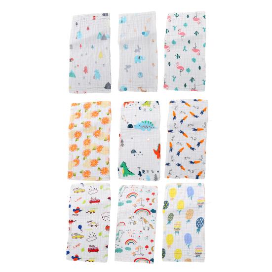 Cotton Towel Smooth Quick-dry Long Square Six-layer Baby Cotton Square Towel for Home