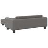 Vidaxl Sofa Dziecięca Z Podnóżkiem, Szara, 100X50X30 Cm, Ekoskóra