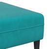 Sofa 3 Pcs Turquoise 250 X 188 X 76 Cm Velvet