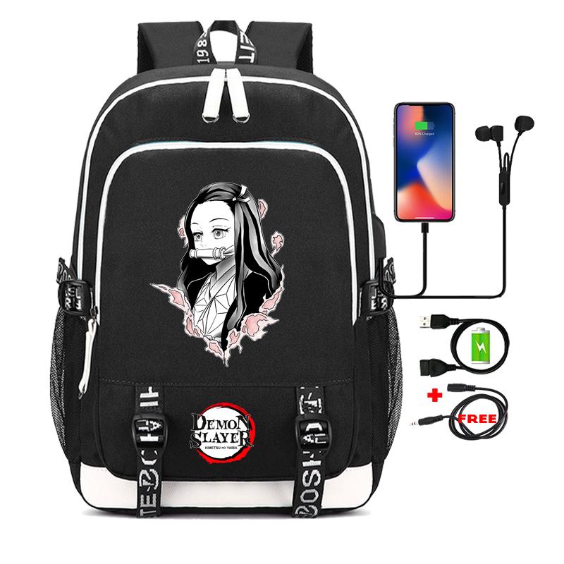 Anime Teenage Backpack Unisex School Bags Cartoon Printing Laptop Bagpack Back To School Rucksack for Boys Girls Mochilas