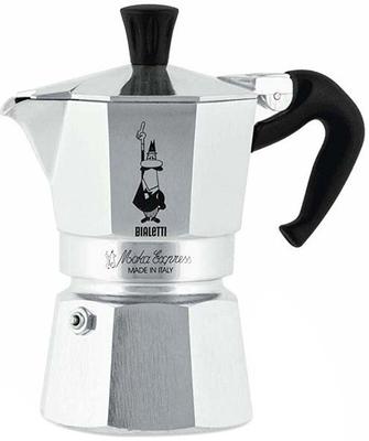 Bialetti Moka Express 2-cup Coffee Maker 90 Silver (0001168)