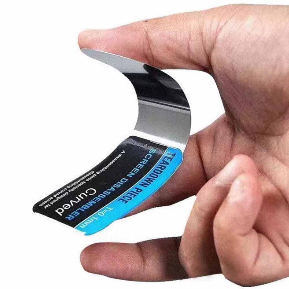5pcs Piece Mobile IPad Phone Curved LCD Screen Spudger Opening Pry Card Tools Ultra Thin Flexible Mobile Phone Disassemble Steel