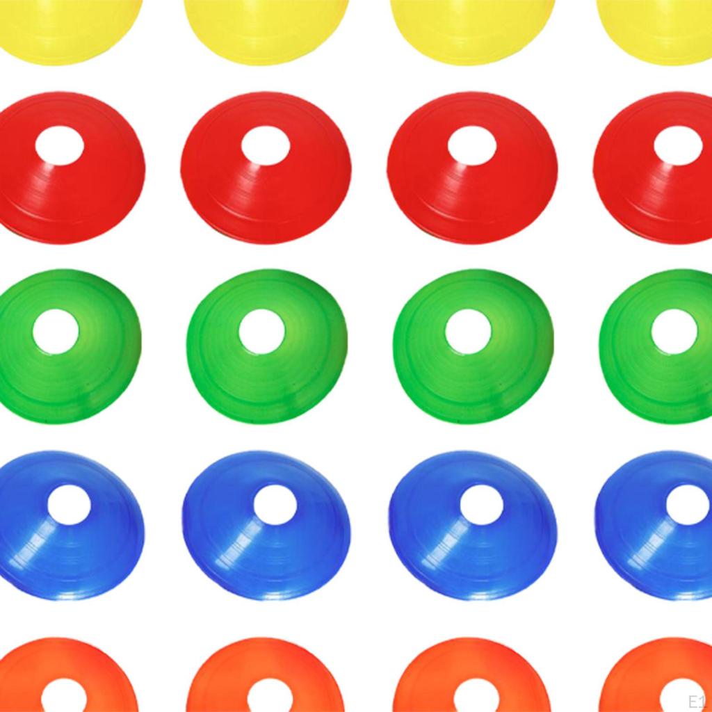 50x/set Football Cones Cross Training Agility Field Marker for Lawn