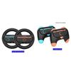 S7h DOBE TNS-5110 For Nintendo Switch 2 4 In 1 Left Right Joy-Con d8A Controller Circular Racing Whe