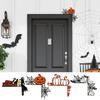 Cartoon Halloween Door Corner Sign Wooden Ghost Festival Door Stickers  Ghost House