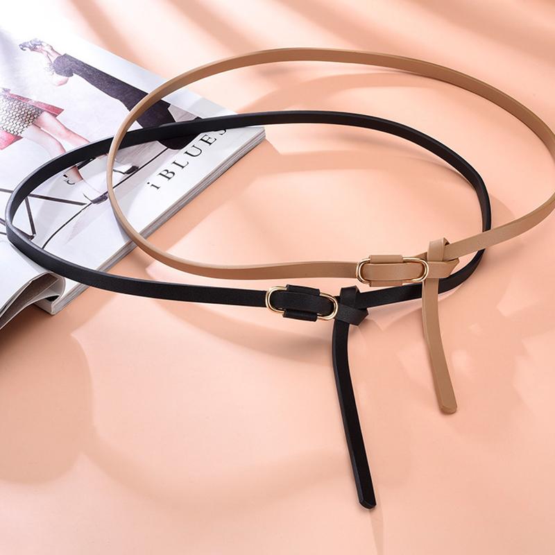 Women'S Belt Trend Golden Buckle Belt Personalized Decoration Paired With Long Pants Jeans Belt Soft Cheap Belt Youth Belt