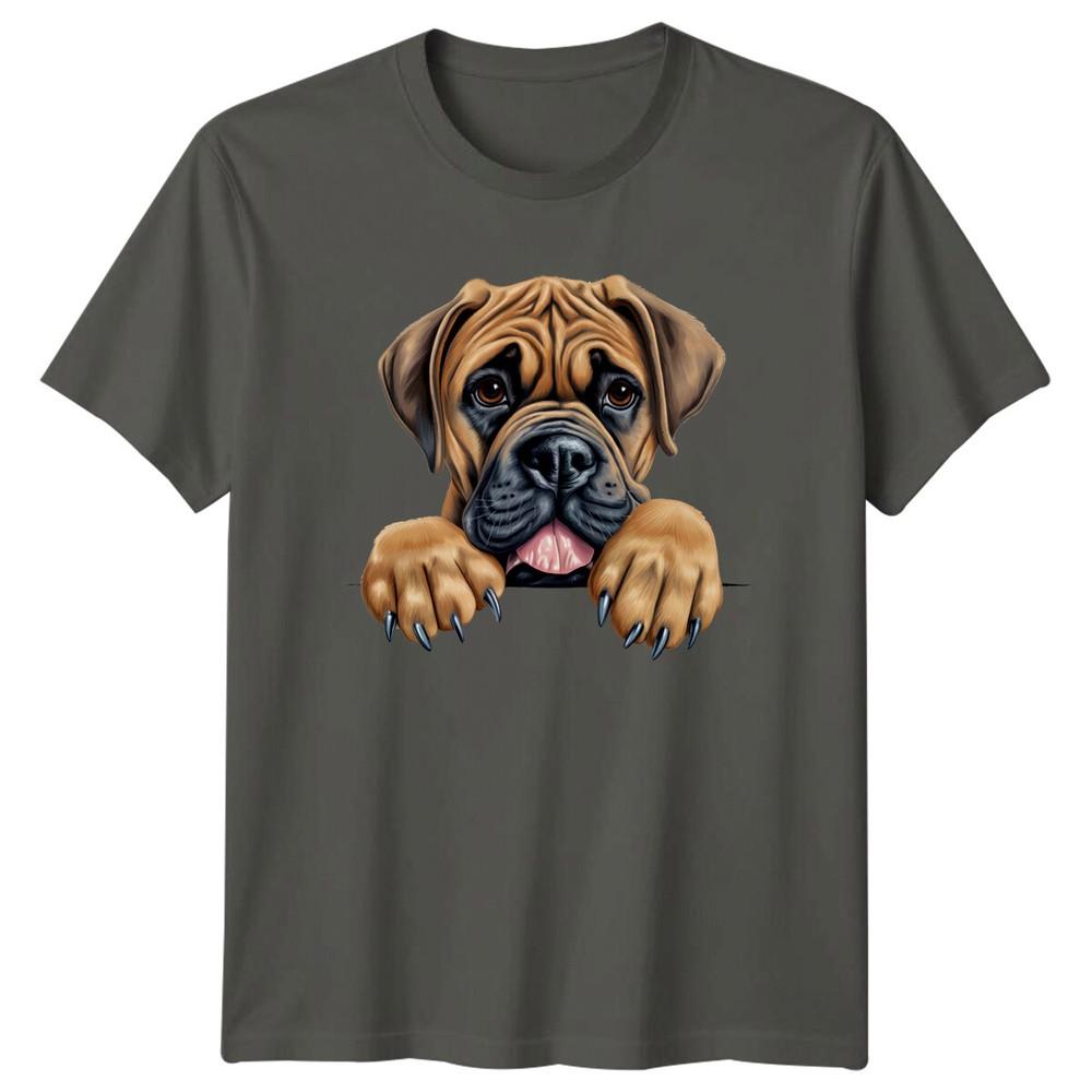 Cute Bullmastiff Dog Peekaboo Pet Puppy Animal Lover TShirt