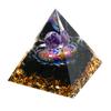 Orgonite Crystal Object, Orgone Pyramid Tower, Energy, Nature, Reiki, Healing, Chakra, 6cm X 6cm (20)