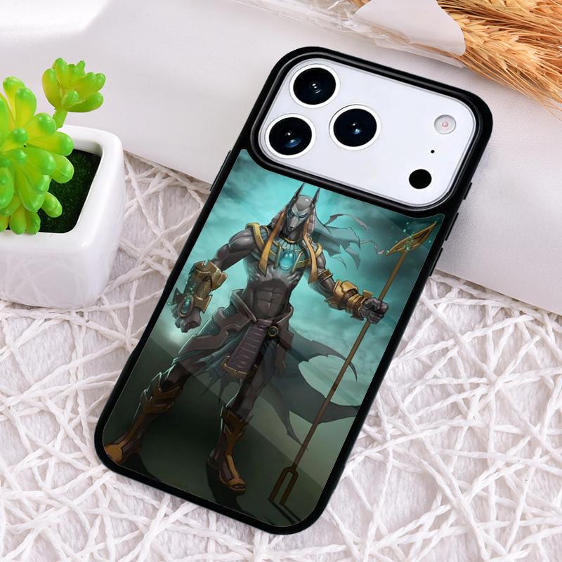 

Anubis Egyptian God Phone Case for iPhone 17 Air 16 15 11 12 14 13 Pro Max Shockproof Cover iPhone 16 Pro Max
