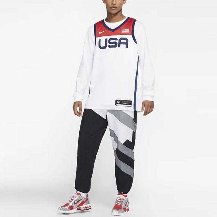 Nike Basketball Jerseys Men's White Moderate Bib & Brace CQ0147-100