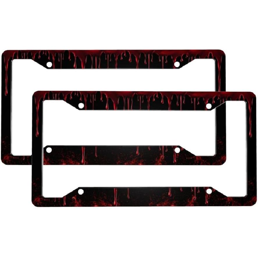 Beach License Plate Frame 2 Pack Accessories Cars Decor 12.3 X 6.3 Inches For Men Women