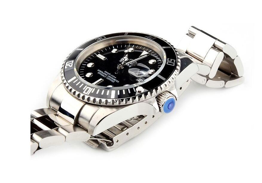 Men Luxury Brand Reginald Watch Quartz Digital mens wristwatches dive 30m Casual Fashion Black Stainless Steel Gift Watches