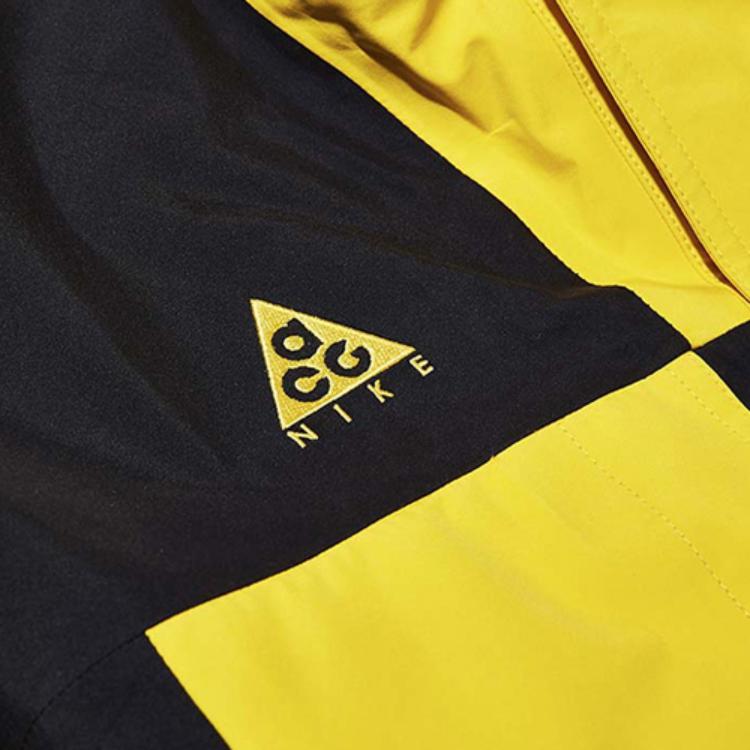 Nike ACG Gore-Tex Waterproof Zip-Up Hooded Jacket Men Jacket Yellow Black BQ7195-728