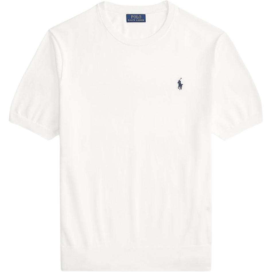 

Мужская футболка с коротким рукавом и круглым вырезом Polo Ralph Lauren с однотонным логотипом, белая MNPOSWE1N820077100 XL