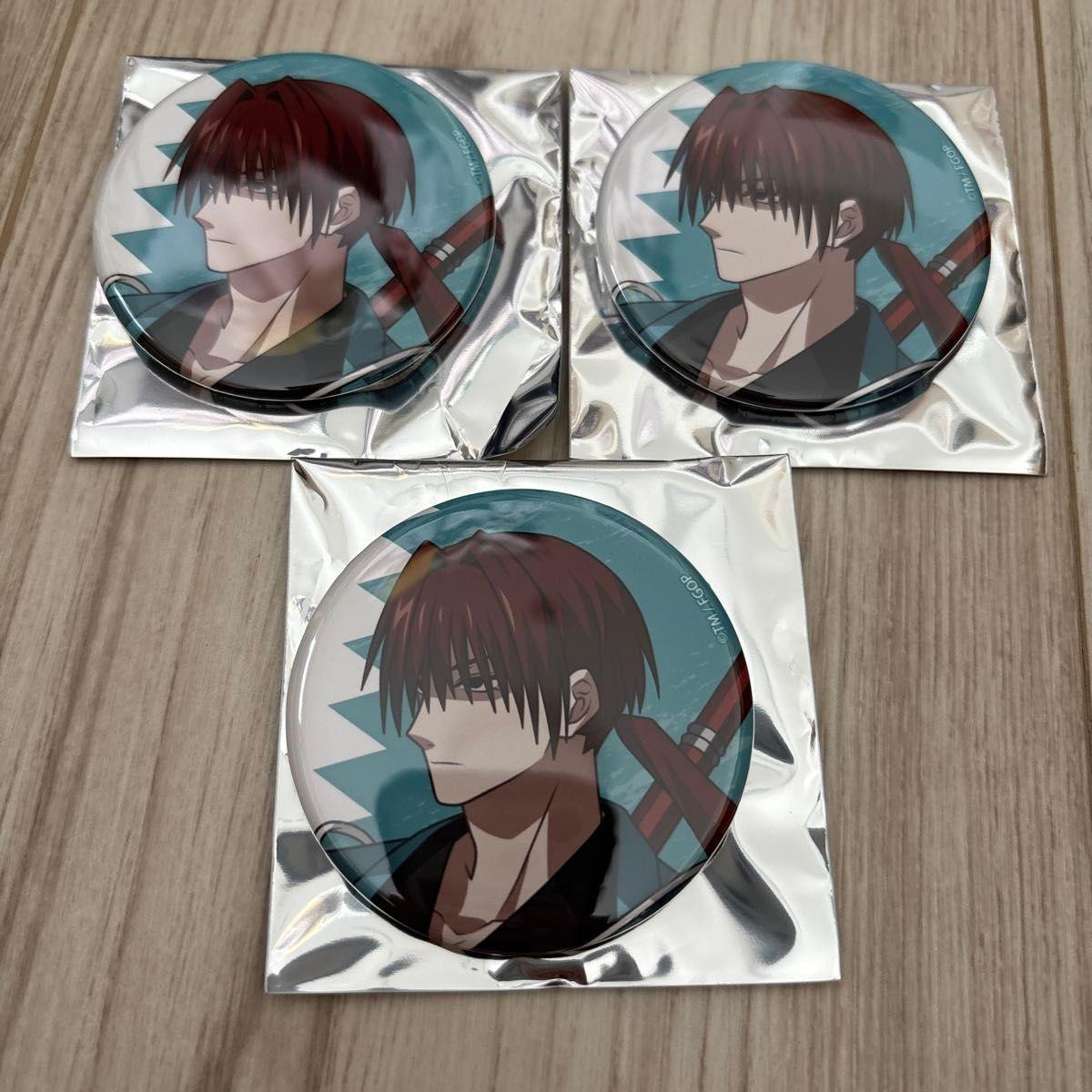 Used FGO Makoto Flag Random Can Badge Sanosuke Harada 3 Piece Set Can Badge Fate