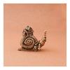 Simulation Animal Figurines Miniatures Toys Hip Hop Exaggerate Solid Brass Snail House Small Ornaments Tea Pet Ceremony Copper