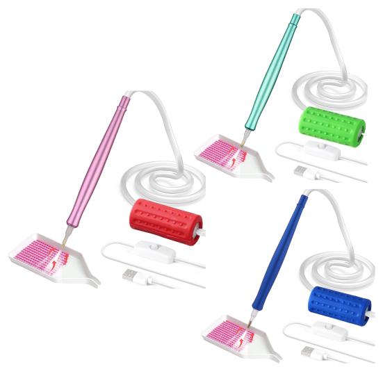 Vacuum Diamond Art Pen Electric Diamond Art Pen with Storage Tray Wax-free Diamond
