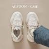 Platform Dad Shoes New Autumn and Winter Little White Sports Shoes Lightweight Casual Shoes Velvet Cotton Shoes