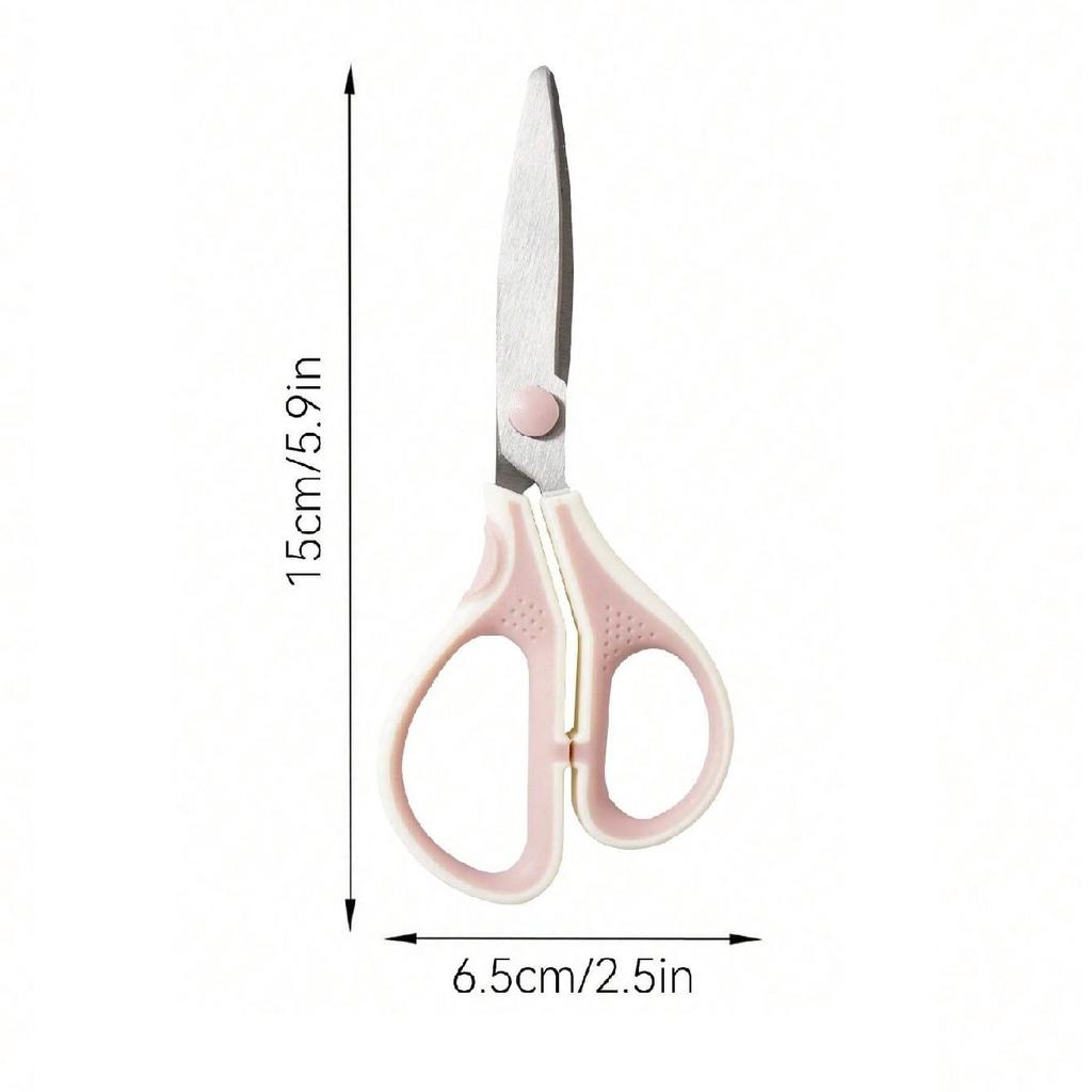 Durable Multi-functional Stainless Steel Scissors Portable for School Office Home Use - Versatile Cutting Tool Stationery