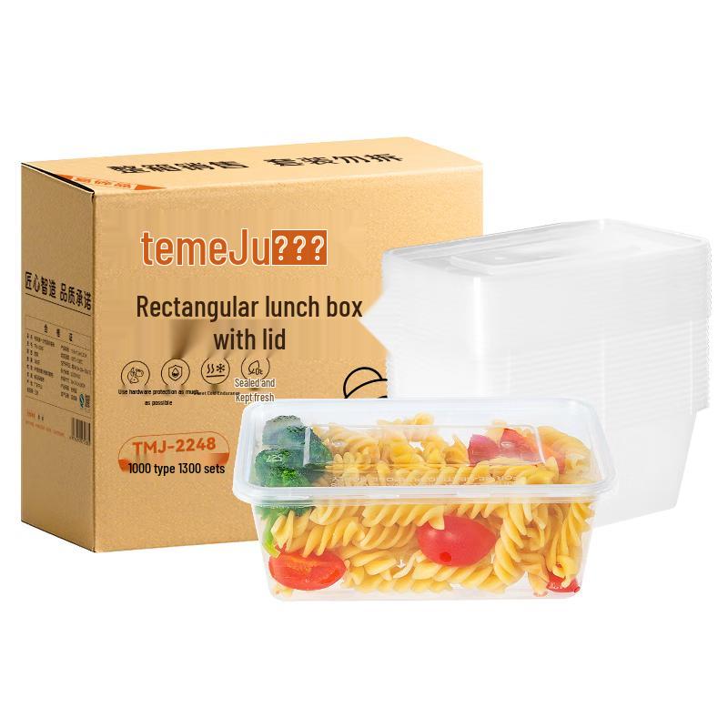 Temeiju Disposable Microwaveable Food Containers with Lids