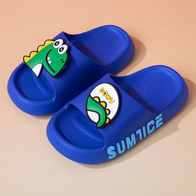 

Indoor and outdoor children s slippers for boys and girls, summer cartoon cute dinosaur soft-soled non-slip slippers for toddlers and young children 34/35Insole Length20