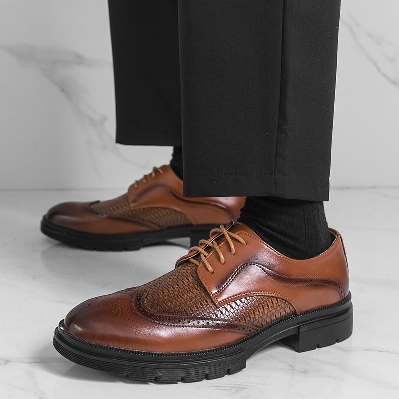 Herren Anzugschuhe Klassisch Lässig Leder Business Schuhe Für Männer Party Gesellschaft Brogues Hochzeit Leder Schuhe Männlich