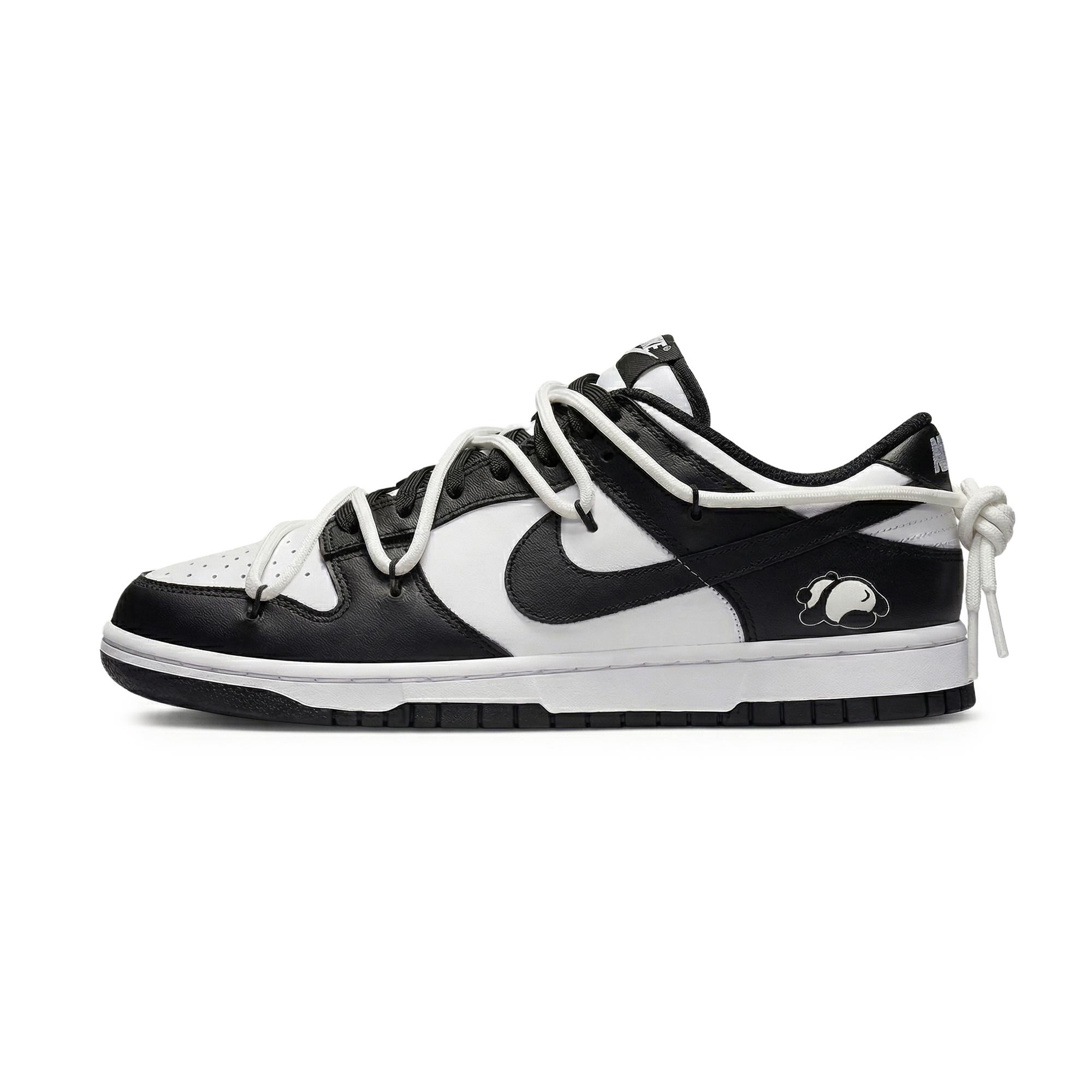 

Nike Dunk Old Magazine Ink Abrasion Resistant Slip Resistant Low top Skateboard Shoes Unisex Black White Colorway DD1503-101(Team2070-) 37.5