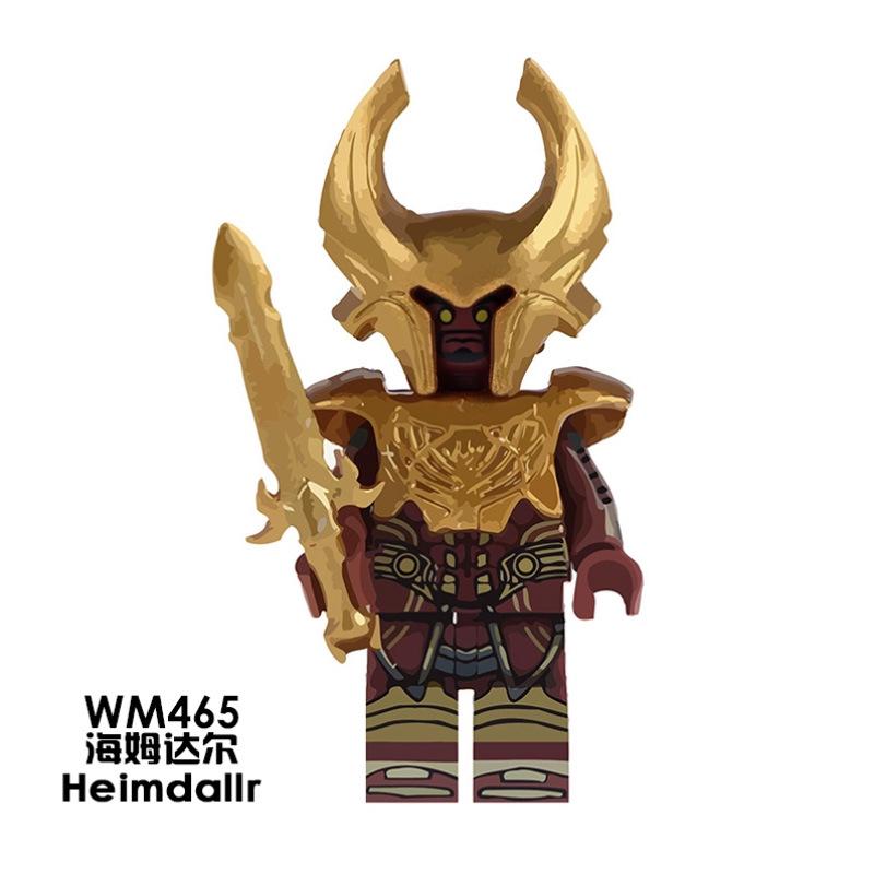 Lady Thor Loki Batman Knight Minifigures Scarlet Witch Building Blocks Avenger Kids Toys