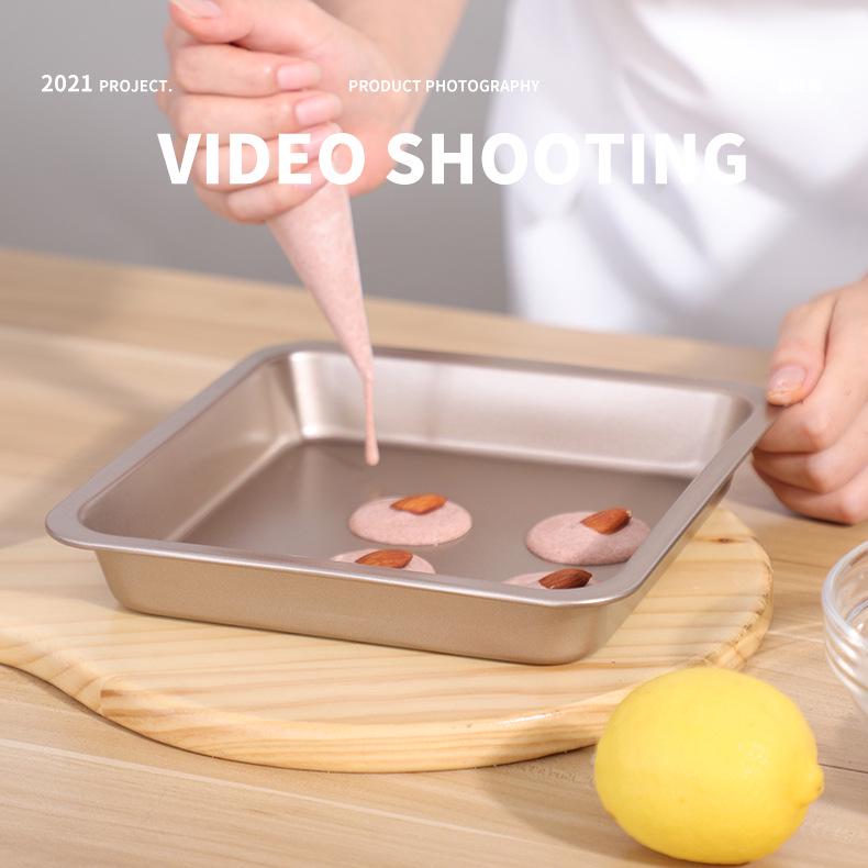 Antihaft Quadratische Tiefe Backform für Ofen (7-8 Zoll) - Perfekt für Kuchen und Pizza.