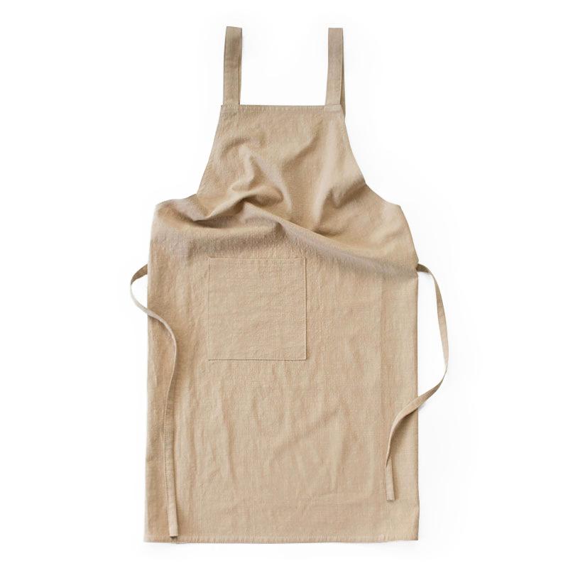 Solid Color Cotton and Linen Light H Double Shoulder Apron Men s and Women s Baking Kitchen Floral Overalls Apron