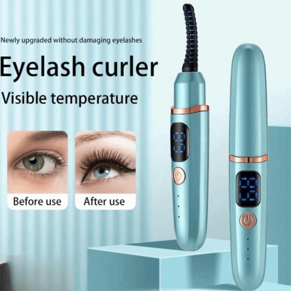 LED Screen Electric Eyelash Curler Long-Lasting Styling Portable Eyelash Curling Device  Ideal Gift