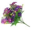 1 buquê com 28 cabeças de flores artificiais falsas, margarida, casa, cafeteria, decoração de casamento
